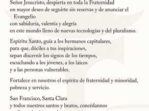 Oración por el Capítulo General OFM 2027: «Hermanos Menores en misión».