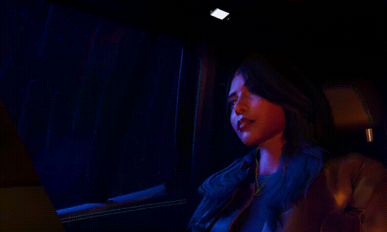 Mia Ngandu Yvette looking out the window - 3D Blender Animation