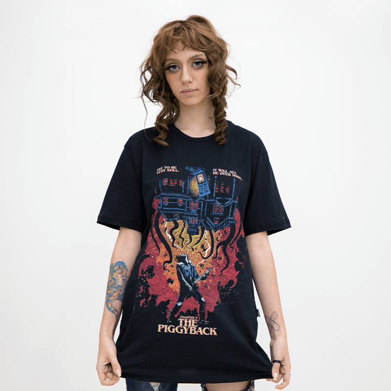 CAMISETA MANGA CURTA STRANGER THINGS 4 PIGGYBACK