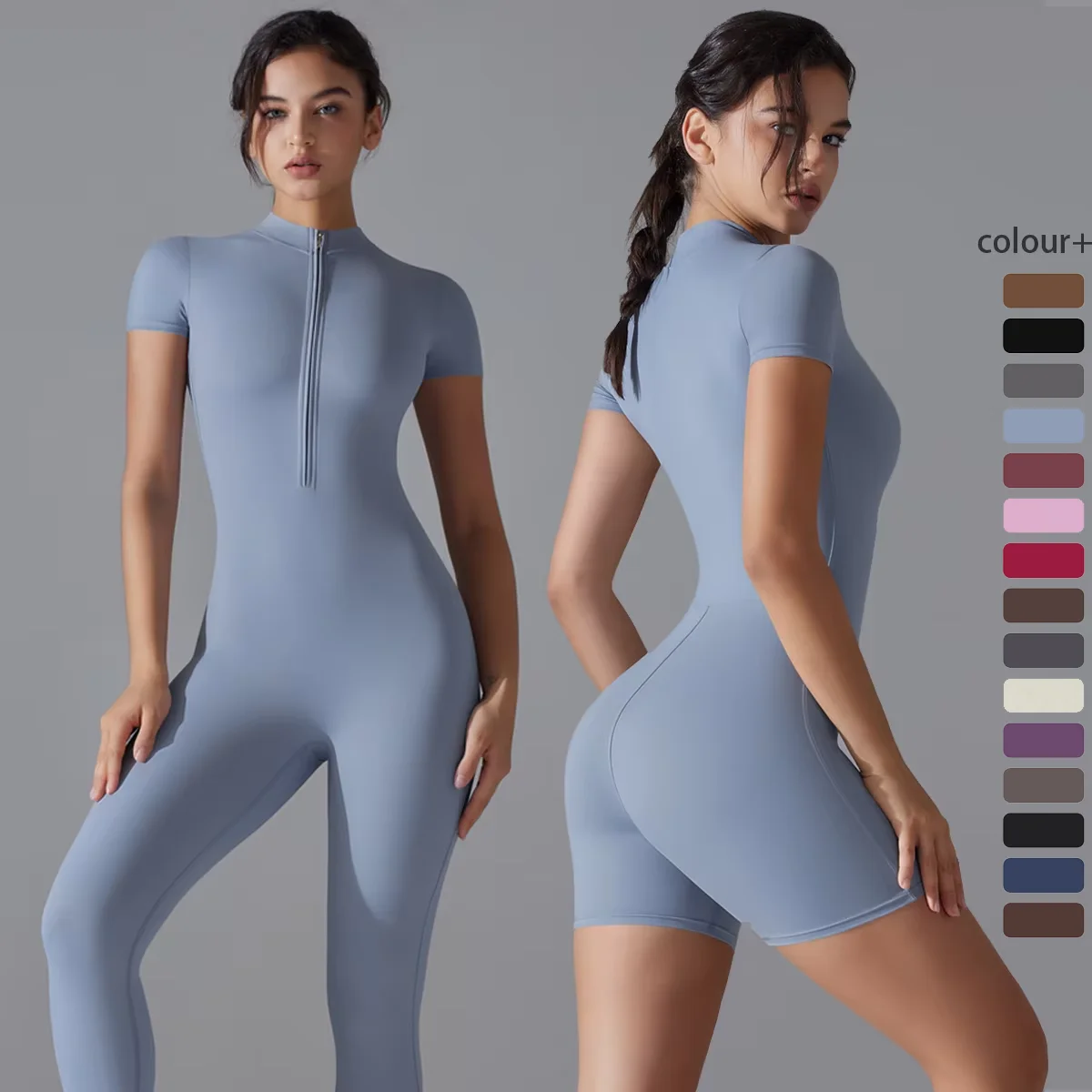 Women Bodysuits Fitness Sports Bodysuit Yoga Suit  Breathable Quick Drying