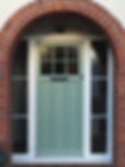 Finger pull door