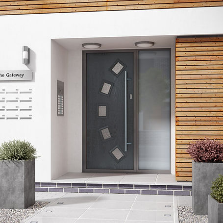 Composite grey door