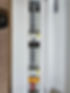 circuit breakers in an electrical panel.