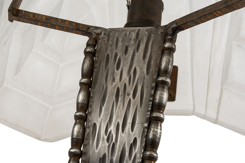 Thumbnail: DEGUE ART DECO LAMPE DE TABLE - c. 1930 -