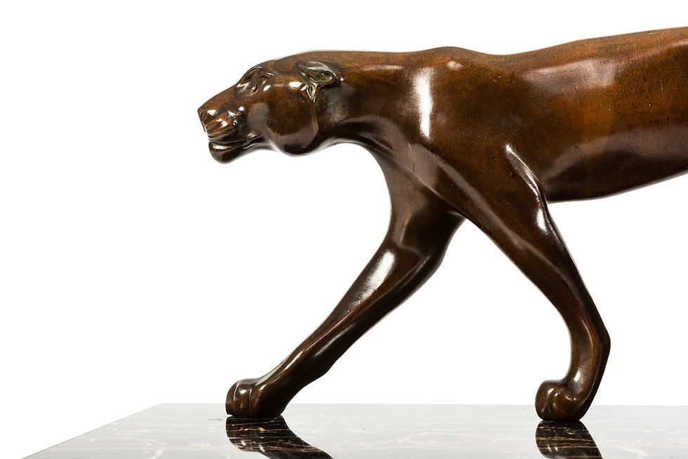 Thumbnail: MARTI FONT - Hunting Panthers – c. 1930 -