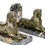 Thumbnail: SCRIBE - Bronze Sphinx Bookends - Portoro Marble -  c. 1930