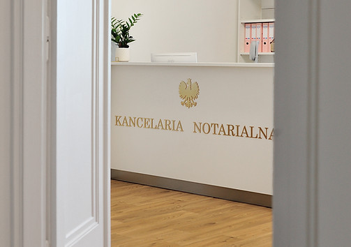 przestronny sekretariat Kancelarii Notarialnej