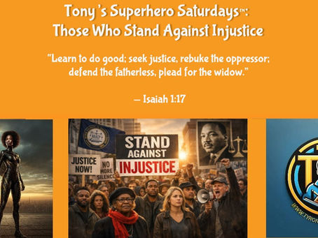 Tony’s Superhero Saturdays™: Those Who Stand Against Injustice