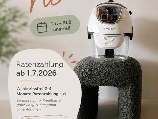 Vivenso zinsfreie Ratenzahlung – neue Möglichkeit ab Juli 2026