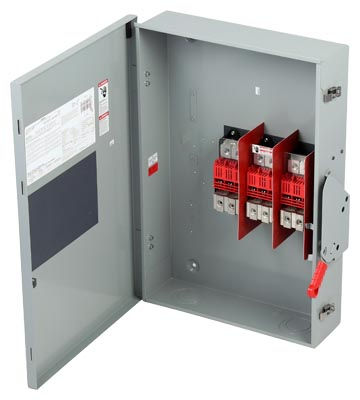 Miniatura: Interruptor de seguridad 600V c.a., 3 polos servicio industrial sin/portusibles