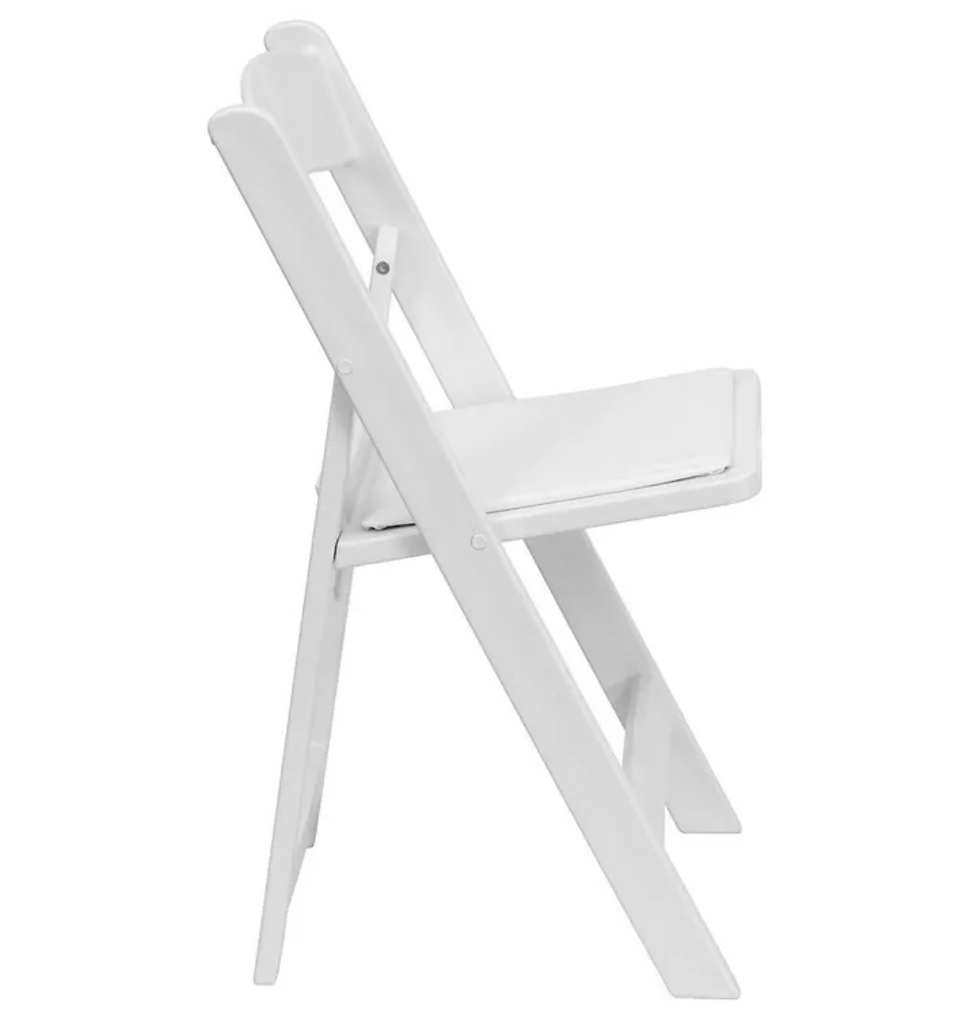 Thumbnail: White Padded Resin Chair