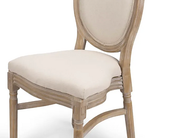 Elegant French-inspired seating featuring King Louis chairs for a sophisticated, high-end reception in the Carolinas.