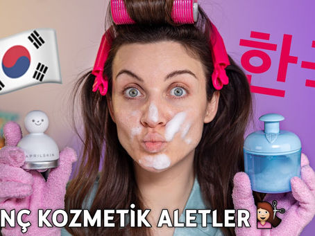 ÇILGIN KOZMETİK ALETLERİ DENEDİM 🇰🇷💄| KORE ALIŞVERİŞİ
