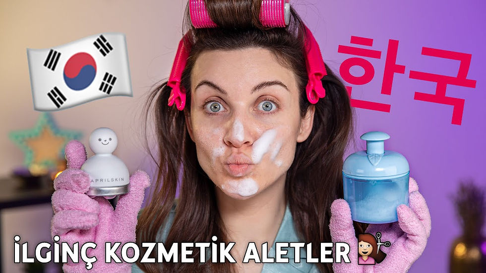 ÇILGIN KOZMETİK ALETLERİ DENEDİM 🇰🇷💄| KORE ALIŞVERİŞİ