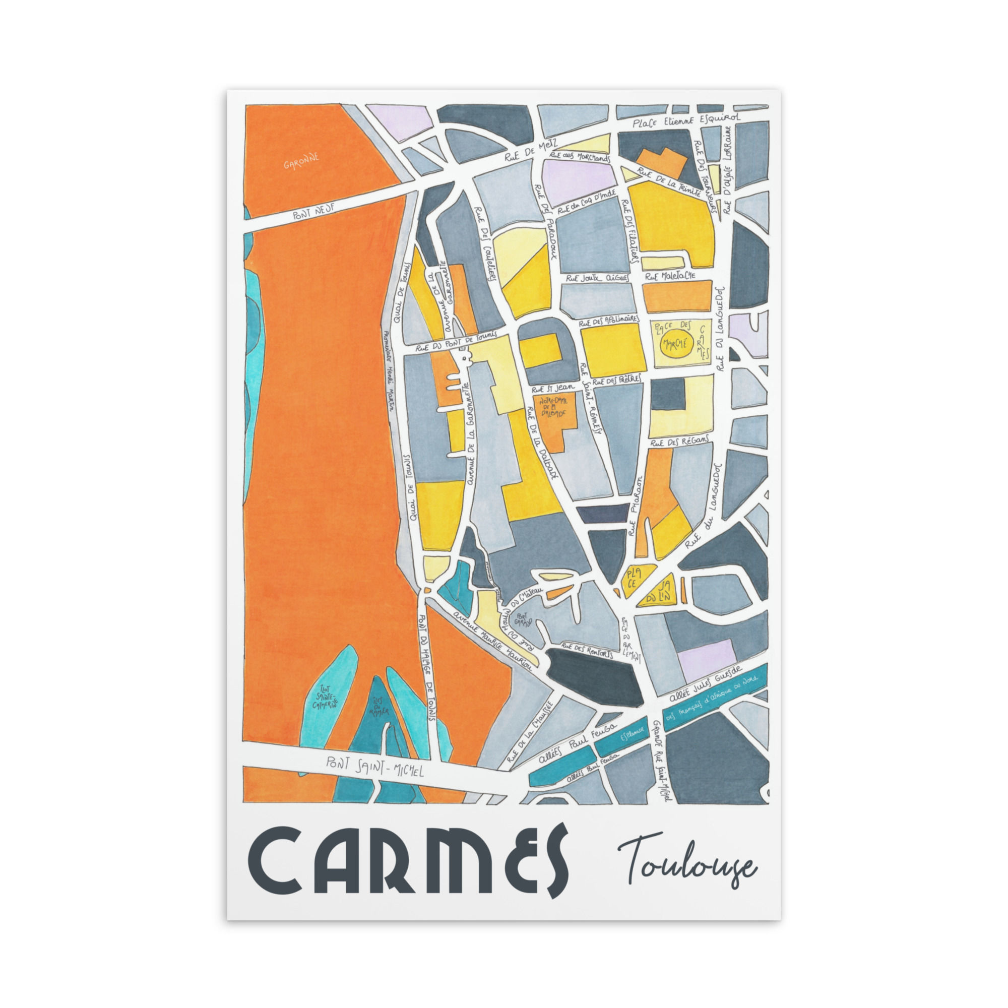 Carte Postale Toulouse Carmes Emylo