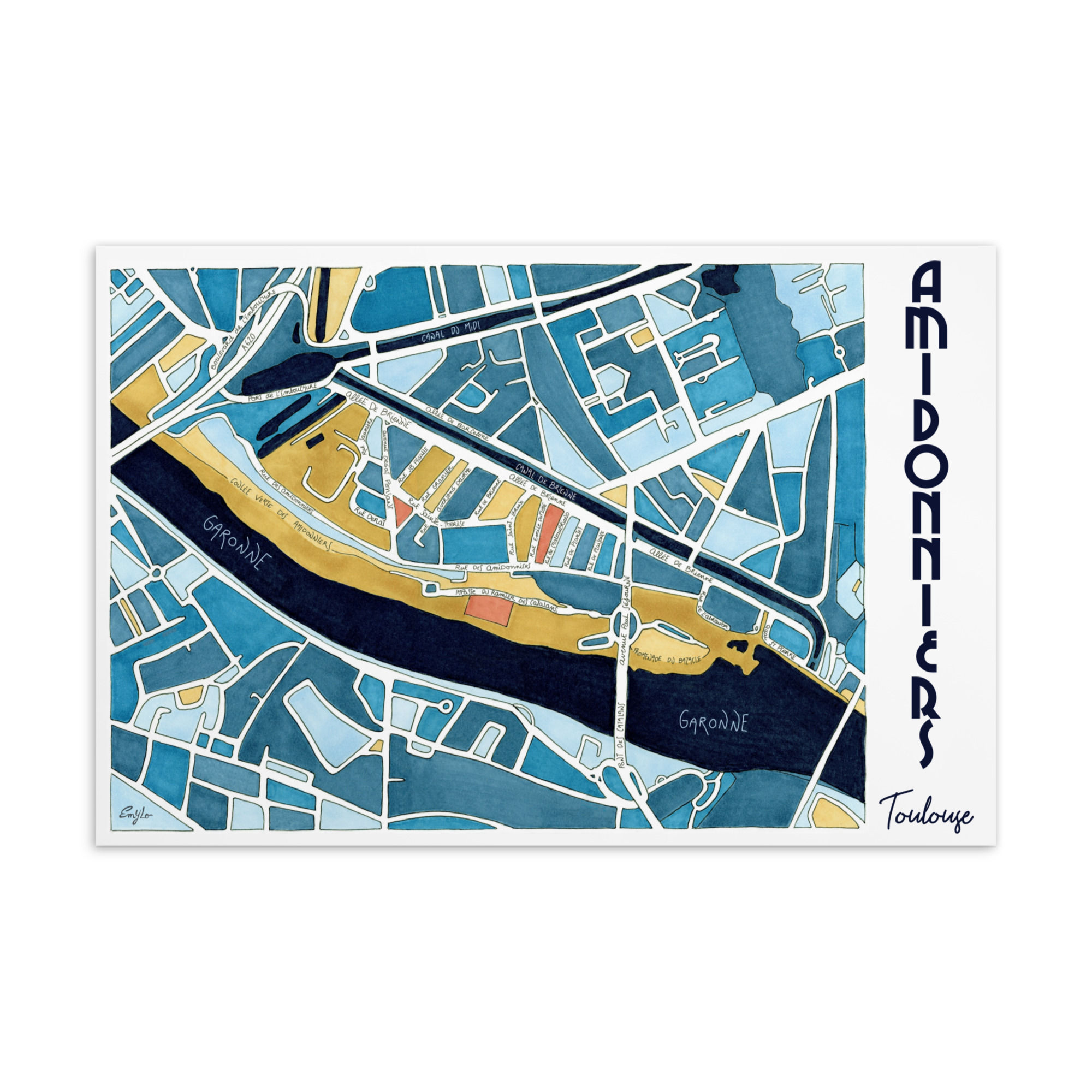 Carte Postale Toulouse Amidonniers Emylo