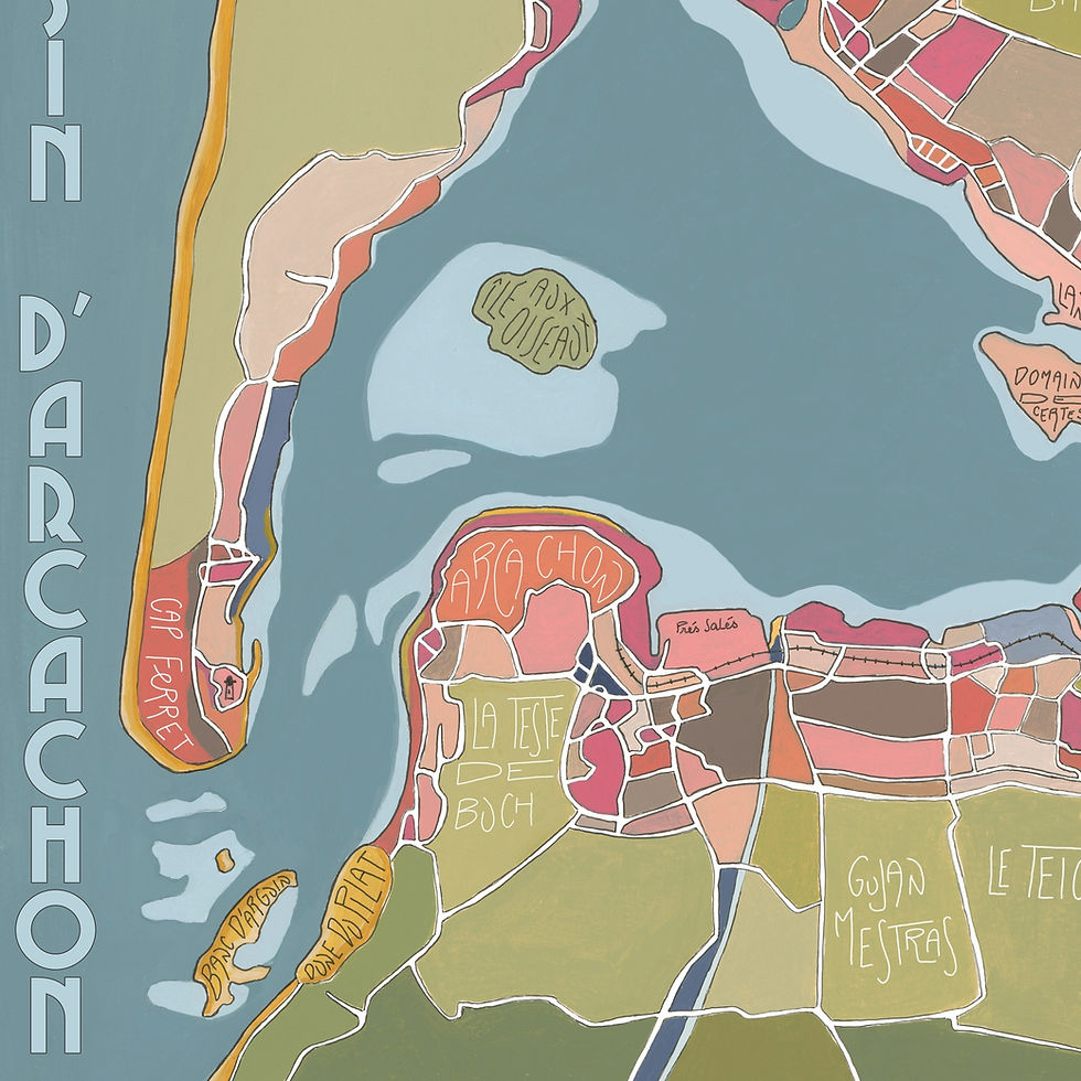 Miniature : Illustration du Bassin d'Arcachon par EmYLo Série Limitée