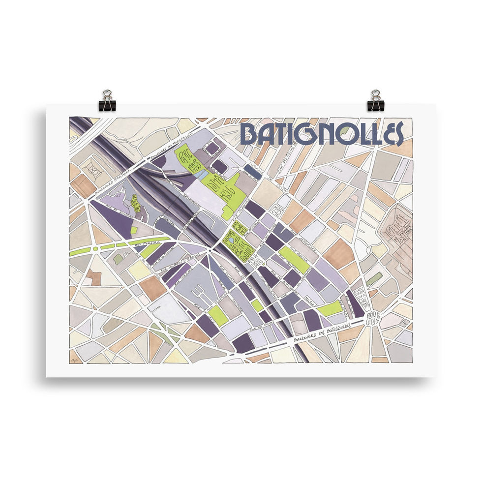 Miniature : Affiche Paris Batignolles EmYLo