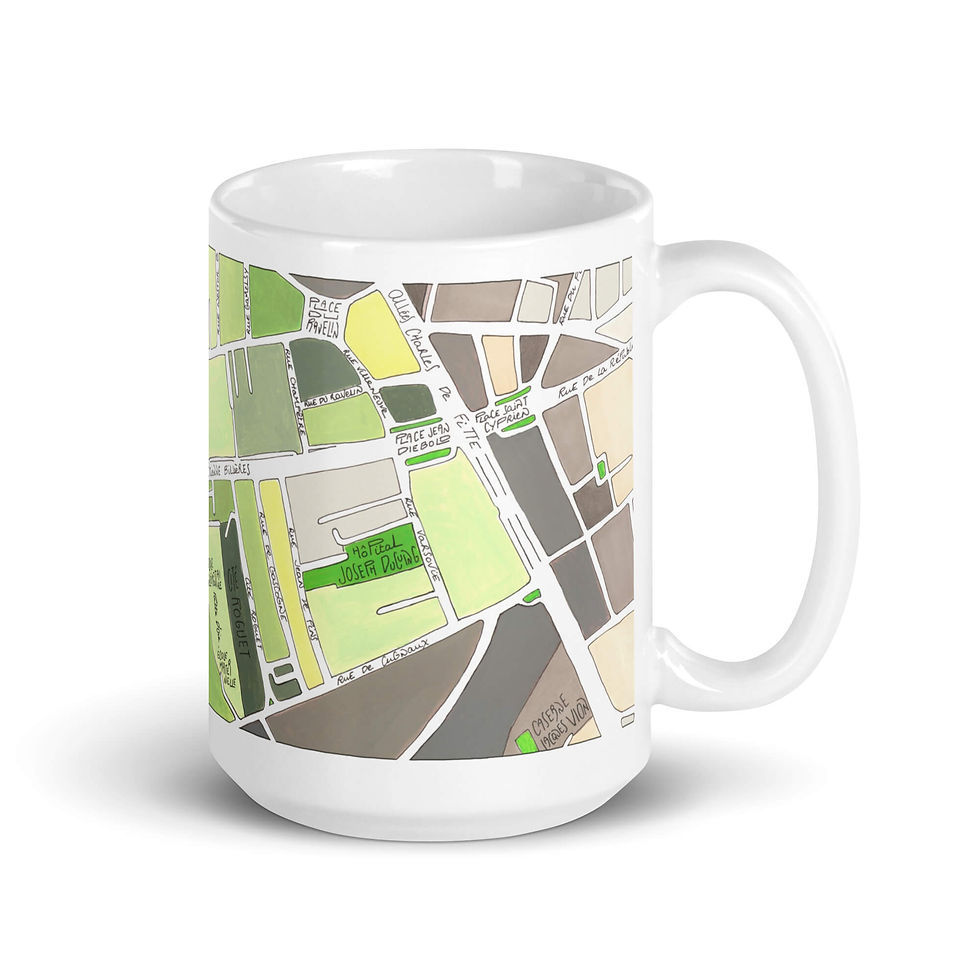 Miniature : Mug illustré Toulouse quartier Patte d'oie emylo