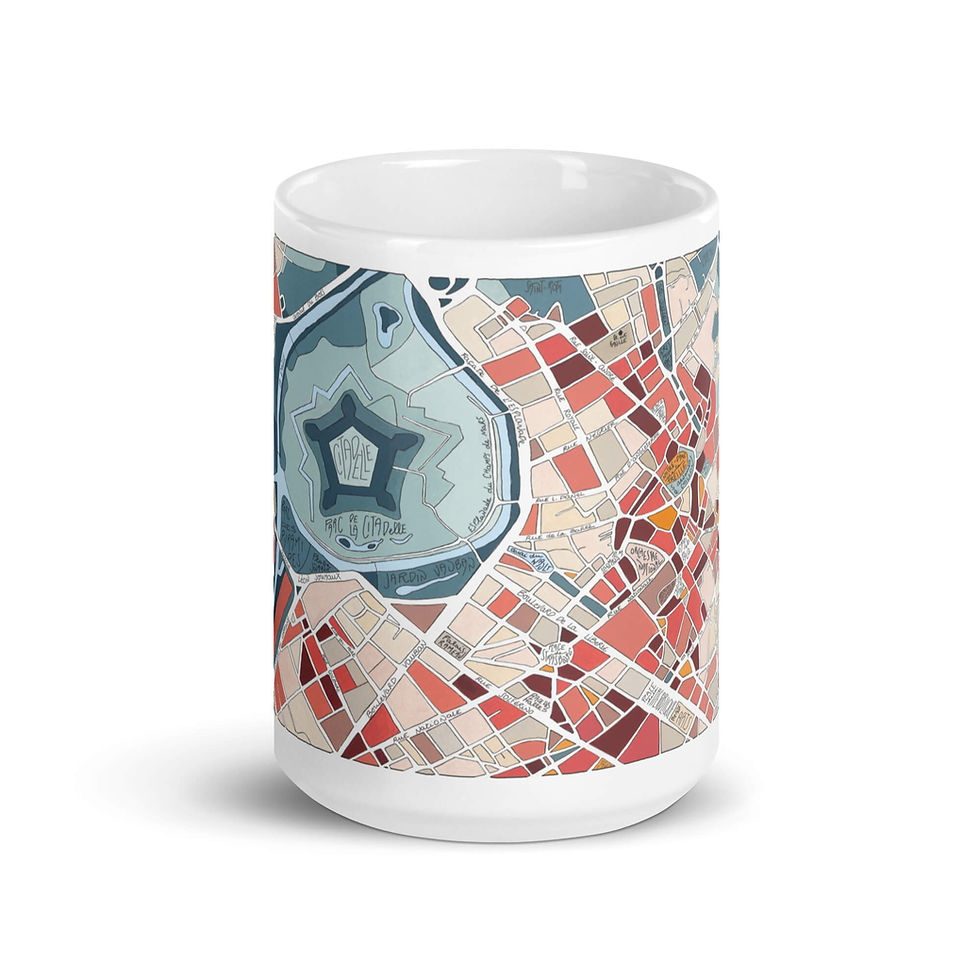 Miniature : Mug illustré Plan de Lille Emylo