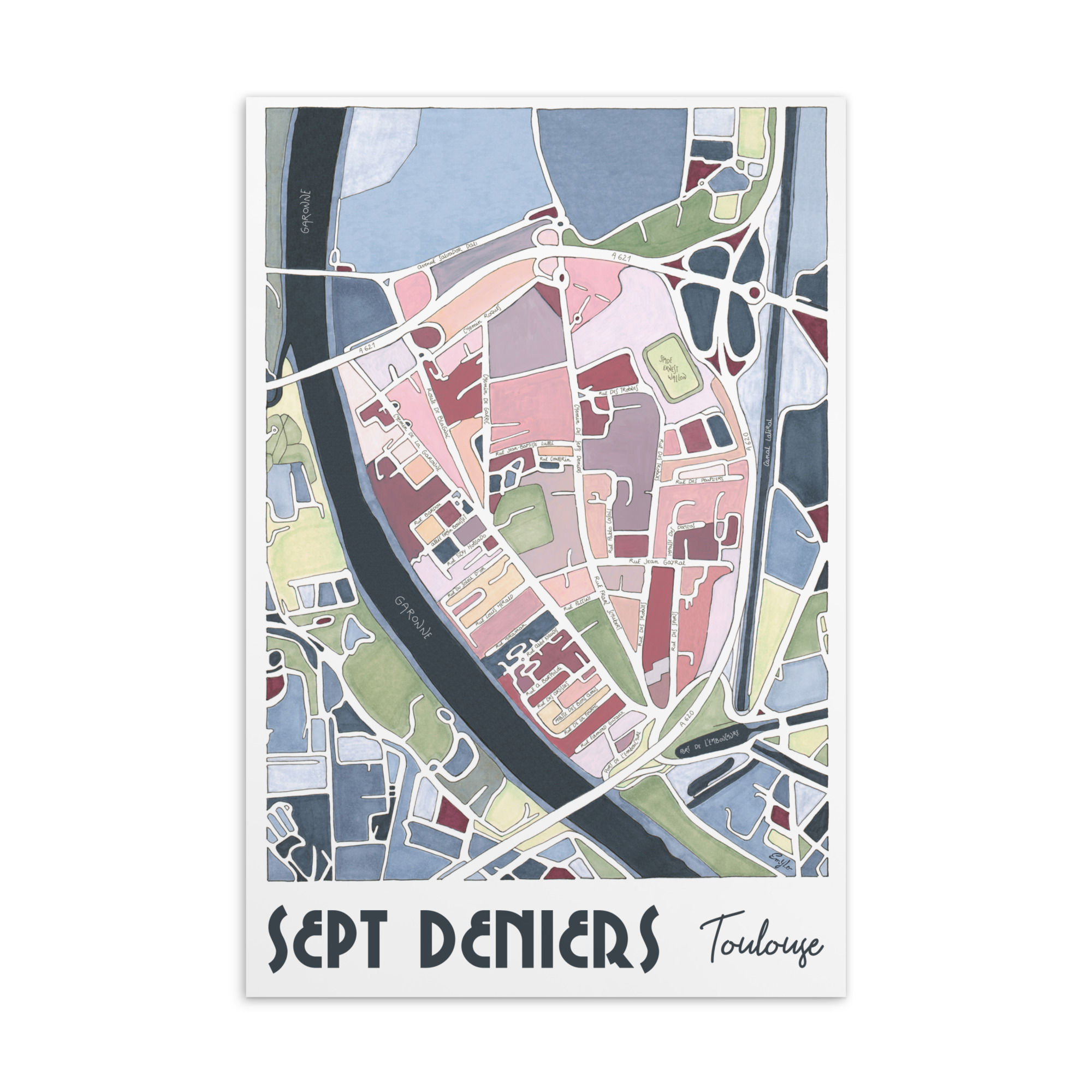 Carte Postale Toulouse Sept-Deniers Emylo