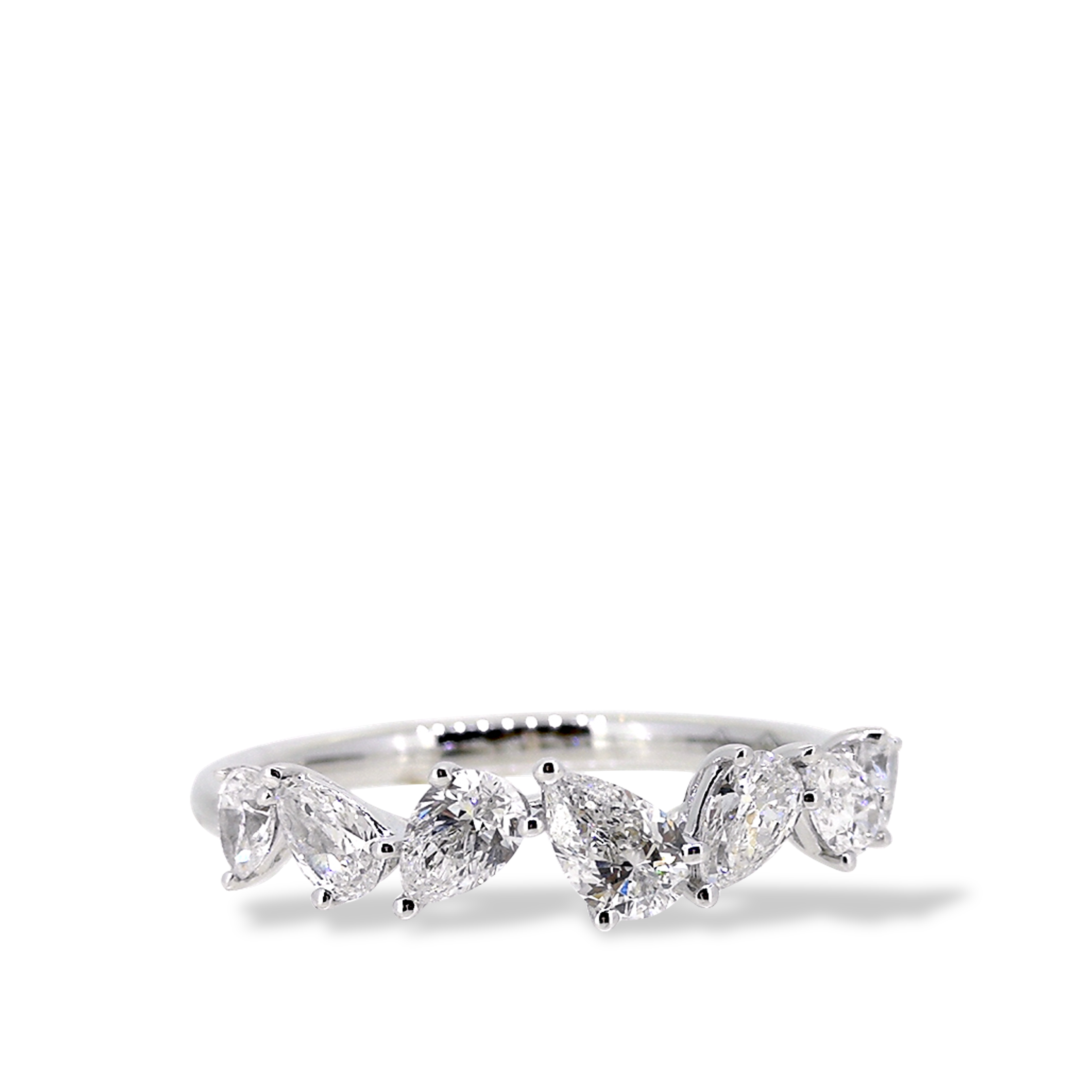 Pear Shape Diamond Ring 0.93 ct. White Gold