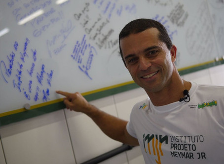 Max Wilson no Instituto Neymar Jr