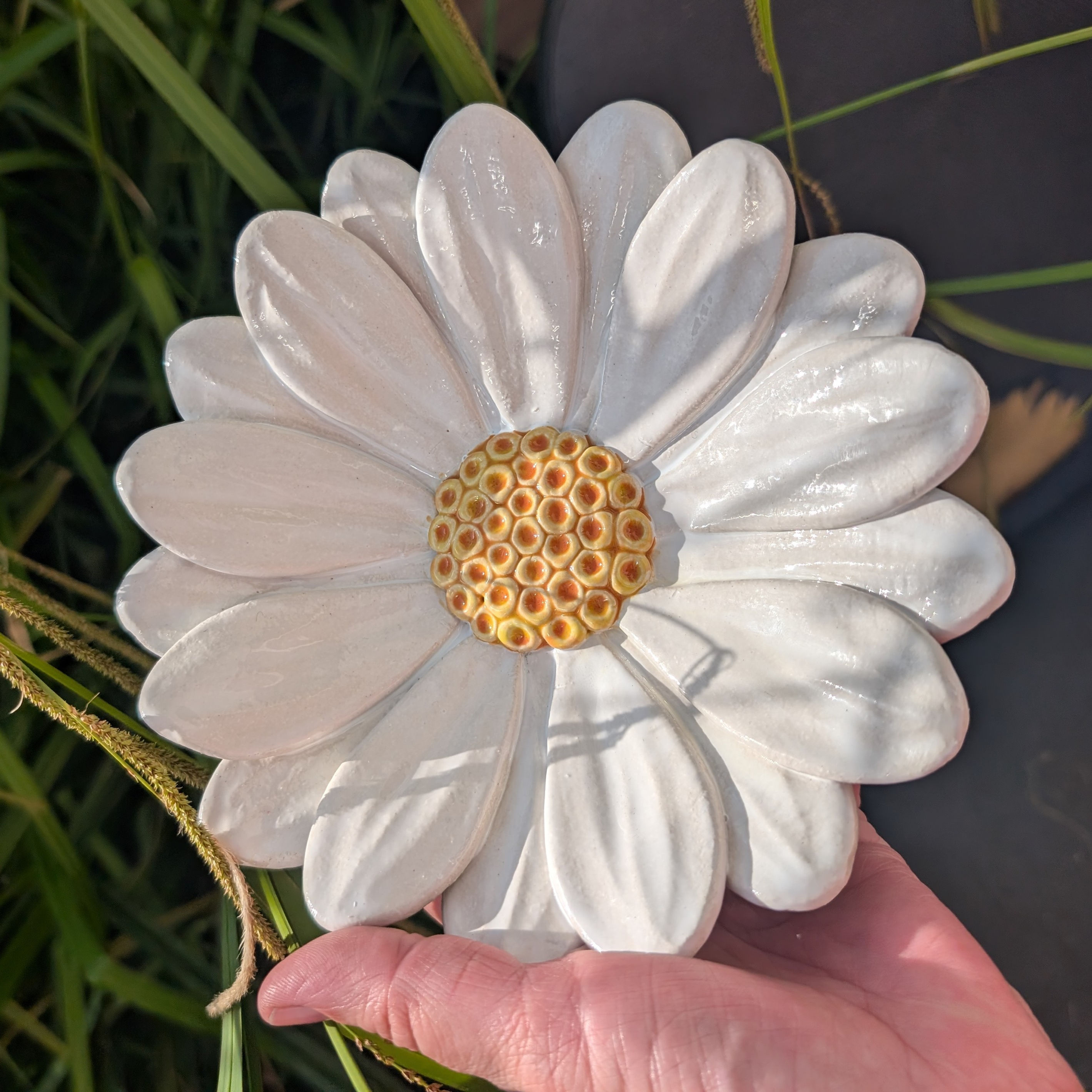 White/Yellow Daisy Wall Flower