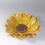 Thumbnail: Yellow Ceramic Sunflower Bowl Sculpture With Brown Centre