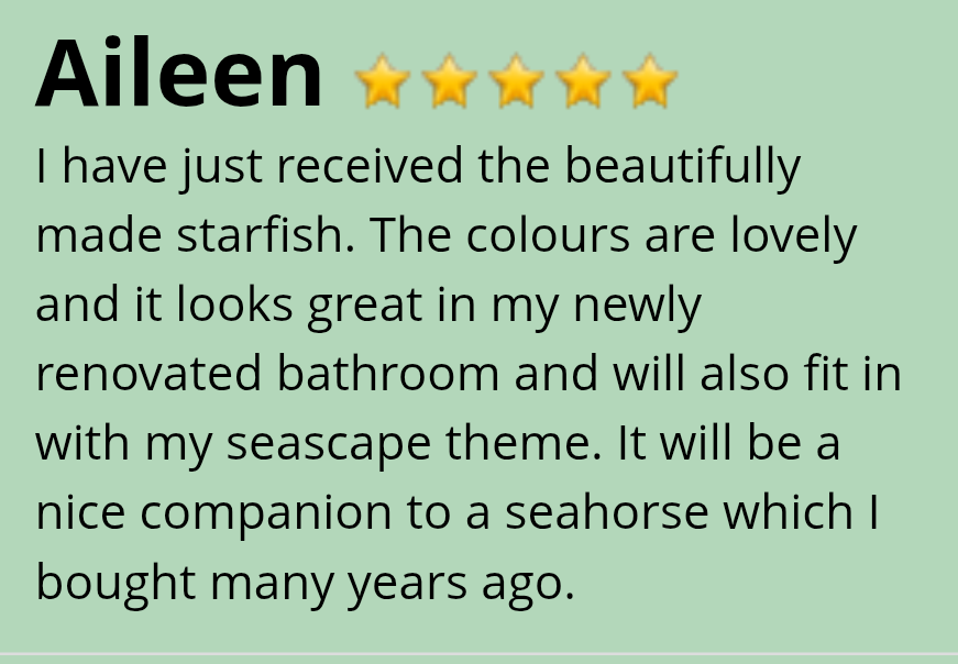 Thumbnail: Set of 3 Turquoise Wall Hanging Fish, Starfish, Seahorse Sculptures