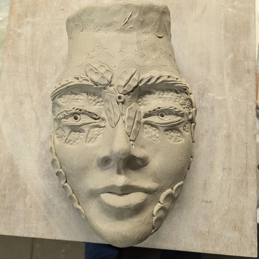 Thumbnail: Natural Woman Ceramic Wall Vase Sculpture