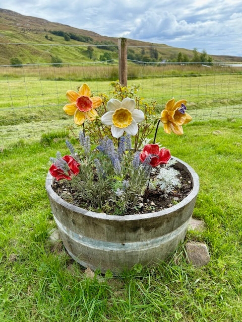 Thumbnail: Yellow Daffodil with Purple Butterfly