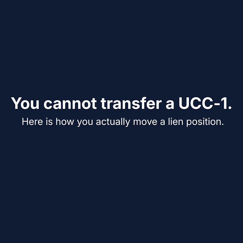 How to Transfer a UCC-1: My Guide to the UCC-3 Amendment Process