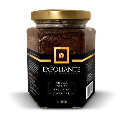 Exfoliante facial y corporal de Cafe y Aceite de coco 100 Natural