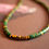 Miniature : Collier en jaspe impérial vert