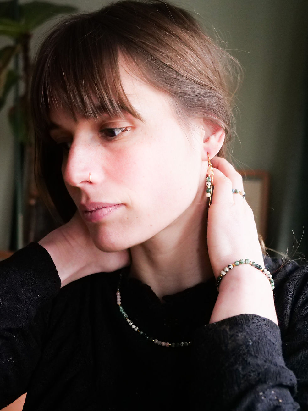 Miniature : Collier Carlotta pierres fines