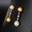 Thumbnail: Golden South Sea Pearl & Diamond Earrings