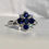 Thumbnail: Vintage Style Sapphire & Diamond Ring