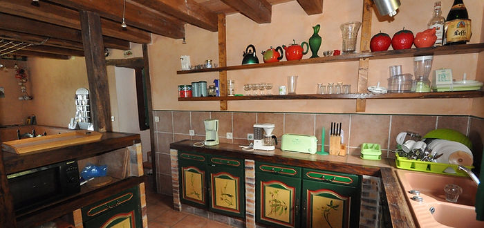cuisine du gîte toute équipée