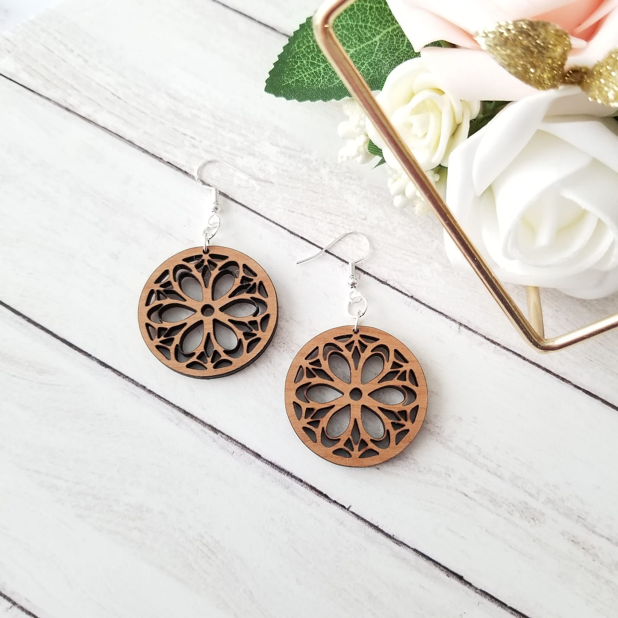 Daisy Wheel Earrings