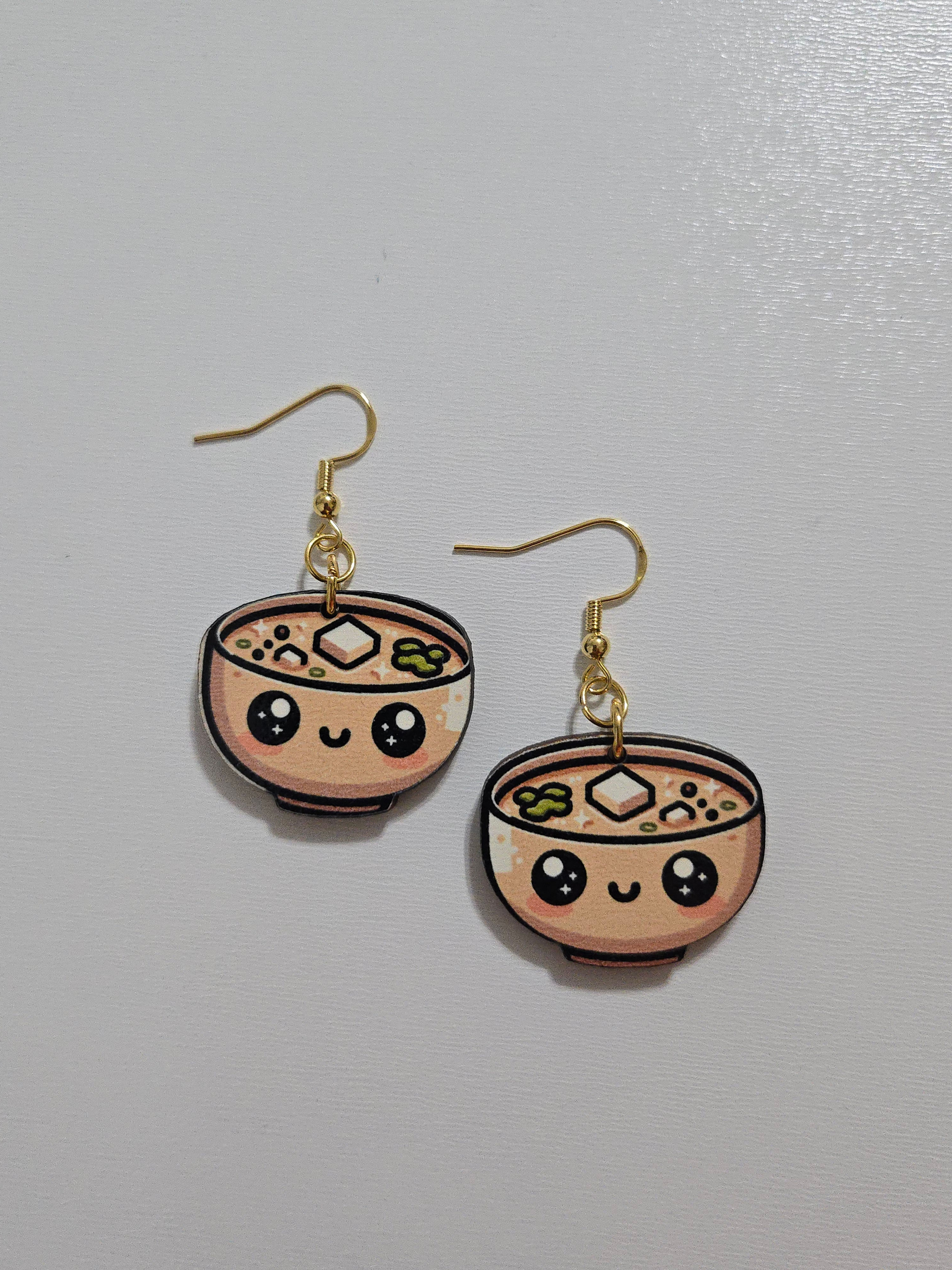 Sushi Earrings - Miso Soup