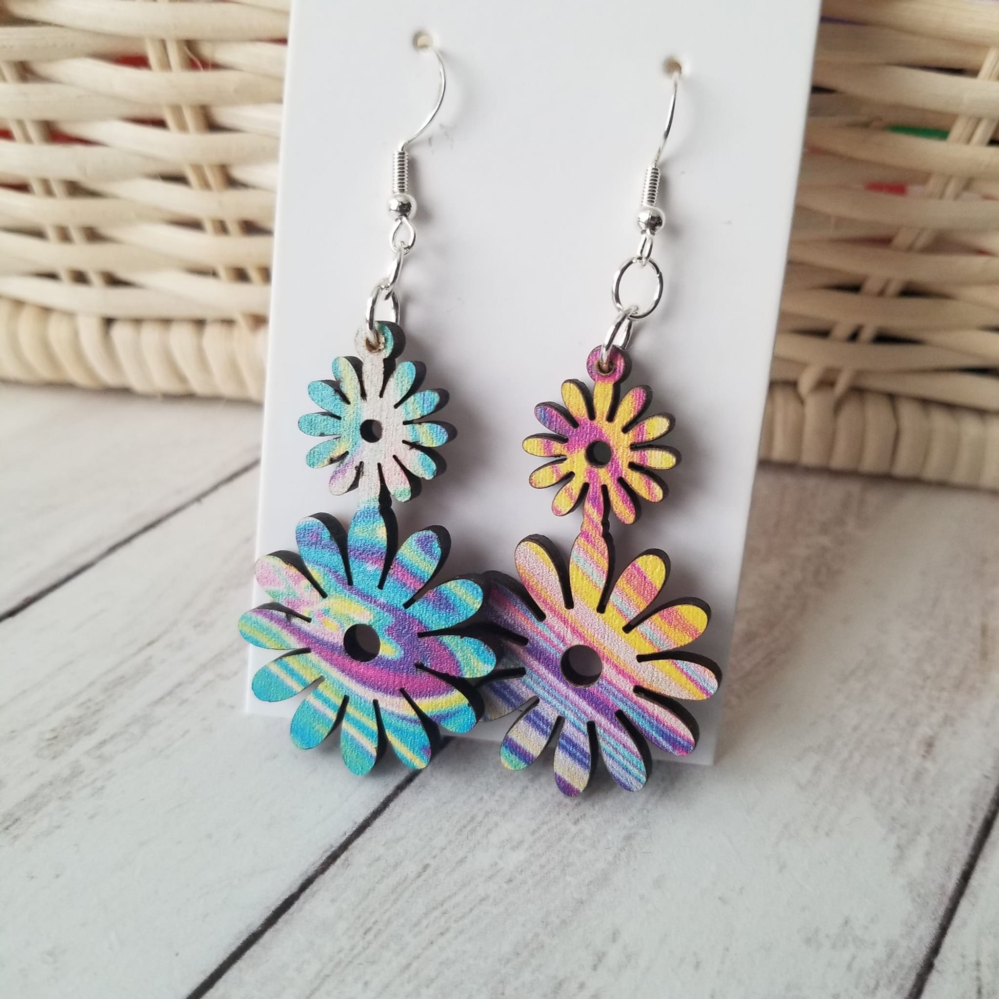 Double Daisy Earrings