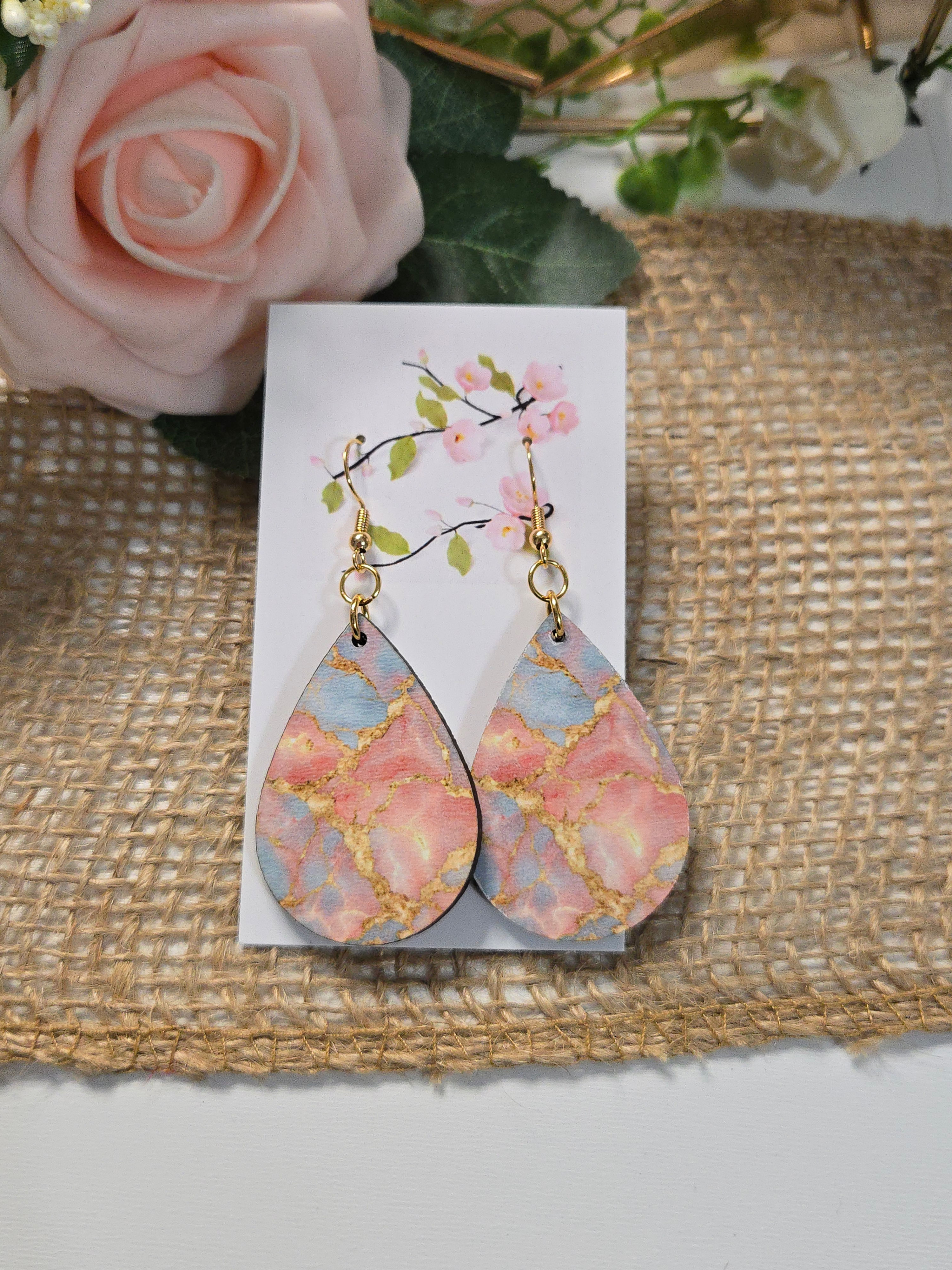 Marbled 1 - Earrings