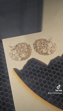 Thumbnail: Highland Cow Earrings