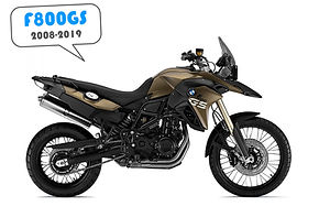 black motorcycle BMW F800 GS model 2008-2019