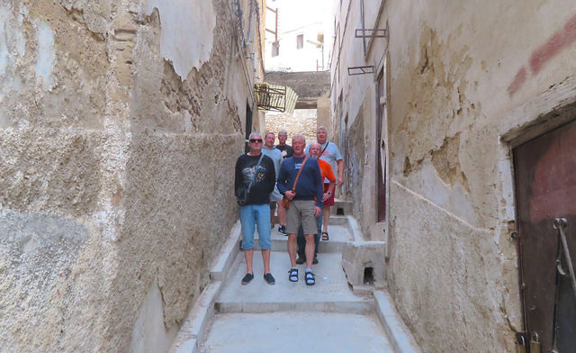 Tourist visit in old Fes for bikers on a Peterpanplanet motorcycle tour