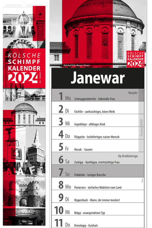 Kölsche Schimpfkalender Design Christina Malzkorn