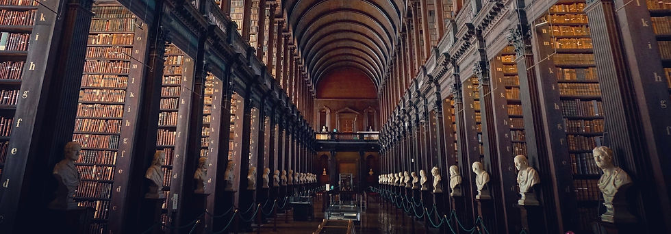 Library holding the Knowledge of Man