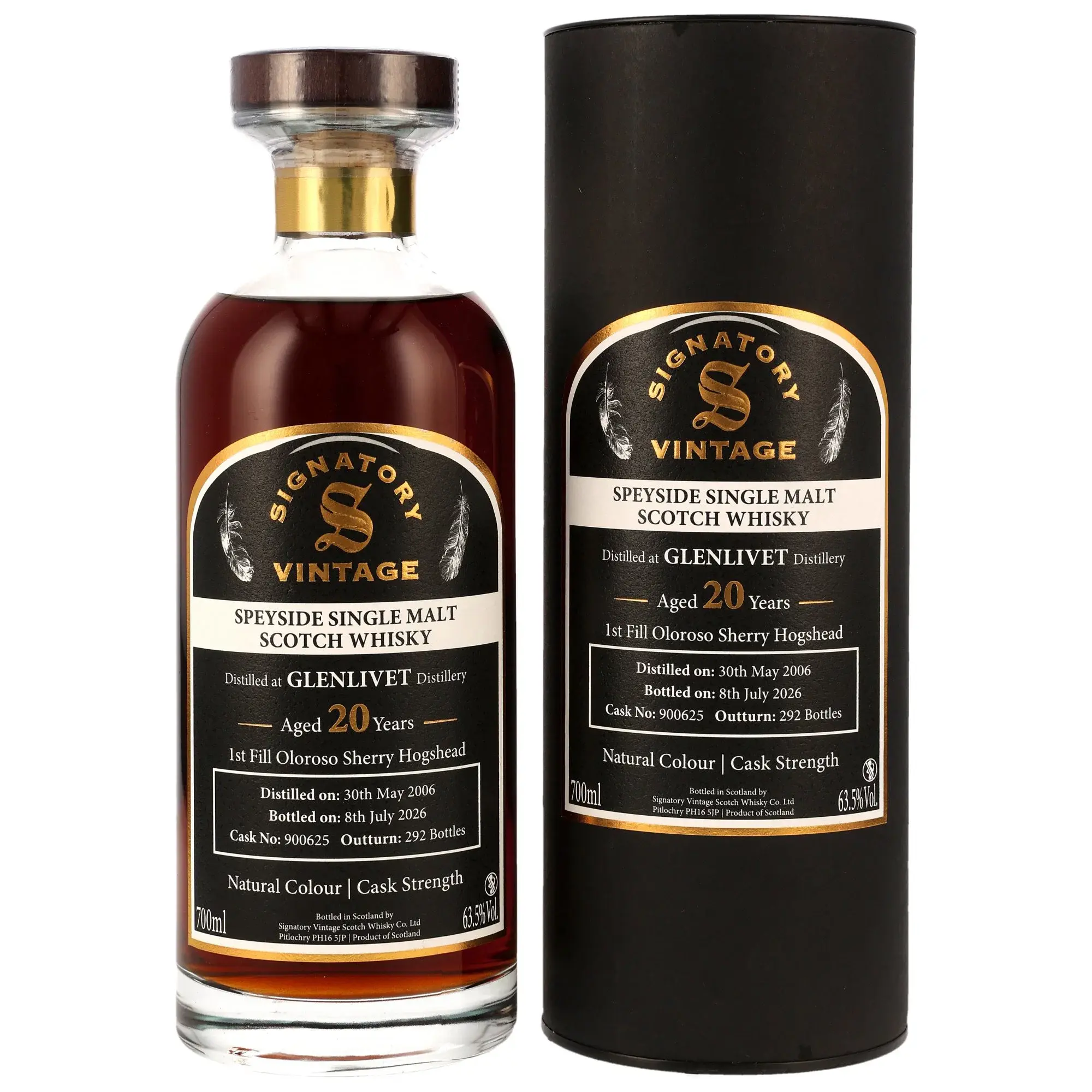 Glenlivet 2006/2026 #900625 Signatory Vintage Single Malt Scotch Whisk
