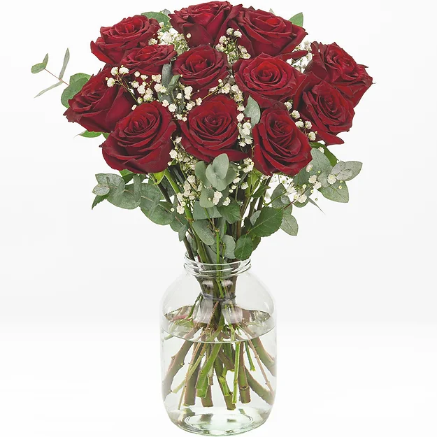 10 Luxury Rose Handtied